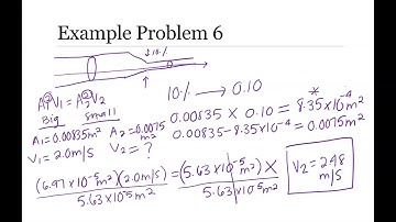 Example Problem 6(b) - Non-Viscous Fluid Dynamics