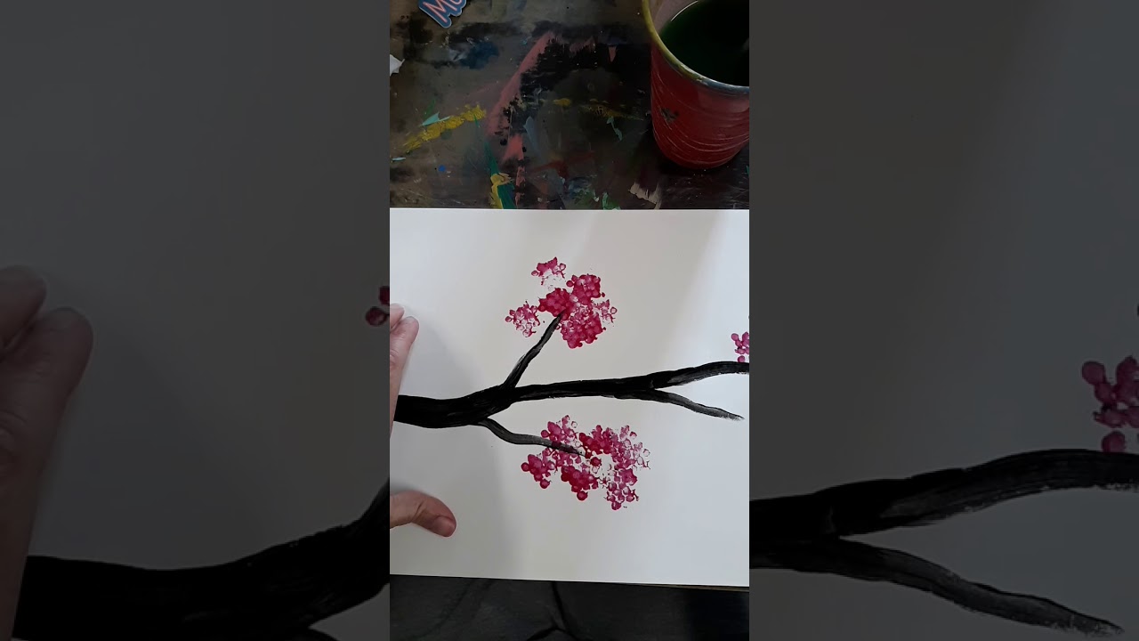 Simple Project spring tree Painting