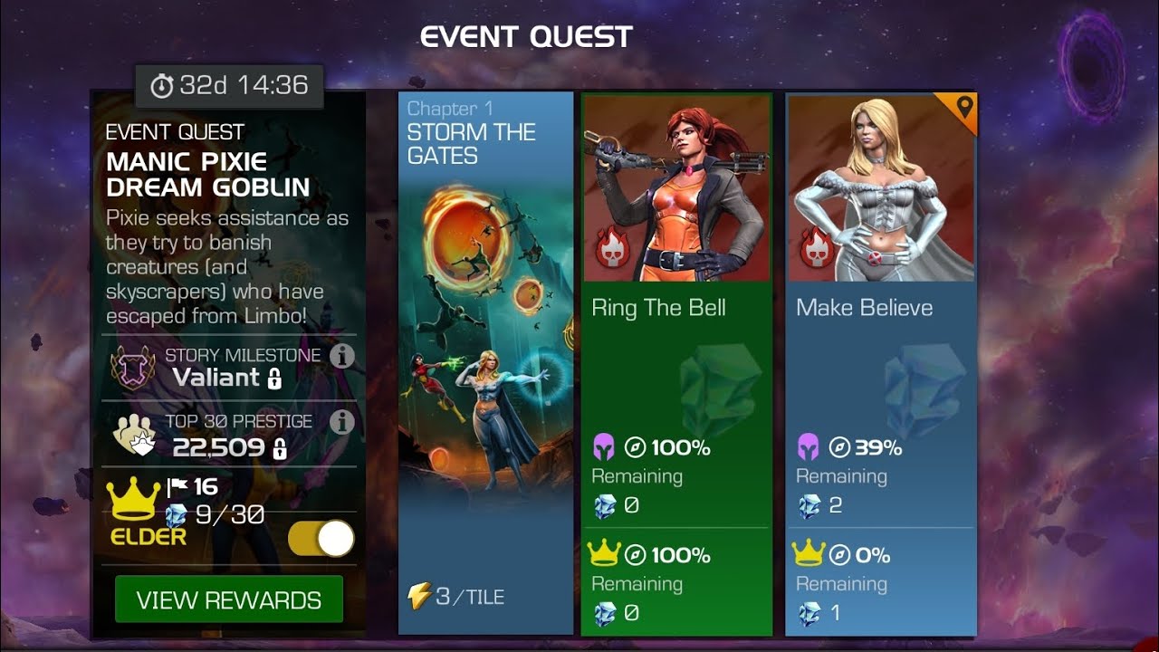 Marvel Contest of Champions- March EQ- Elder Difficulty Quest 2