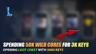 Spending 50k Wild Cores for 3000 keys - Wild Rift