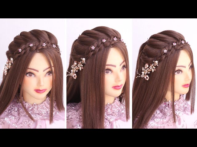 3 New & Beautiful Open Hairstyles For Lehenga | Lehenga Hairstyles | Hair  Style Girl For Lehenga - YouTube