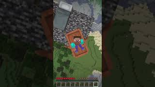 Minecraft Boat Mlg || Dumb vs Smart People || #shorts #gaming #minecraft #mlg #brain