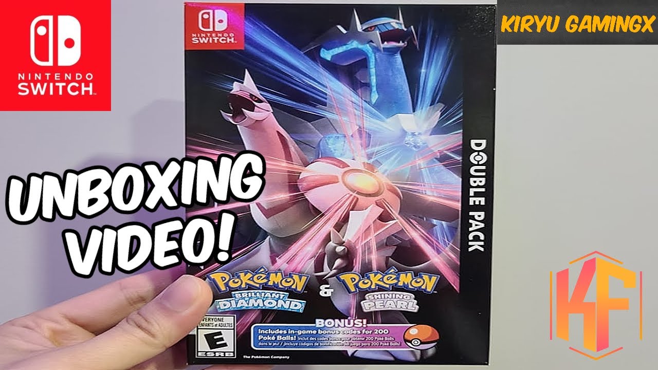 Pokemon Brilliant Diamond and Shining Pearl Double Pack Unboxing for  Nintendo Switch 
