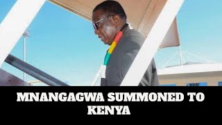 Mnangagwa SUMMONED to Kenya to hear Biden response on SANCTIONS