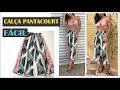 TUTORIAL CALÇA PANTACOURT - FÁCIL - MOLDE A PARTIR DE SHORTS JEANS