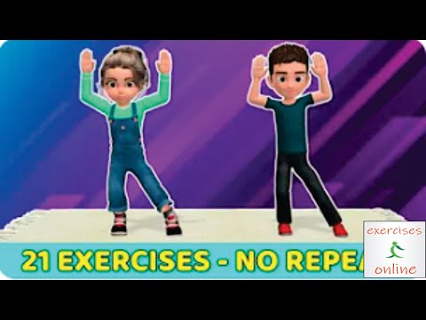 21 EASY EXERCISES FOR KIDS   NO REPEATS/21 მარტივი სავარჯიშო ბავშვებისთვის   გამეორების გარეშე