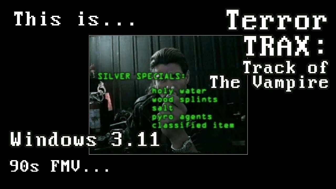 Jeu PC Terror T.R.A.X. Track Of The Vampire - Bon état, Langue Anglaise, PAL