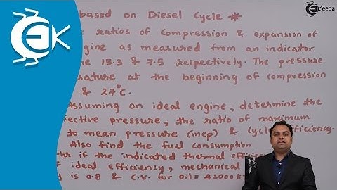 Problem No. 4 Based on Diesel Cycle in Power Gas Cycle - Gas Power Cycles - Thermodynamics