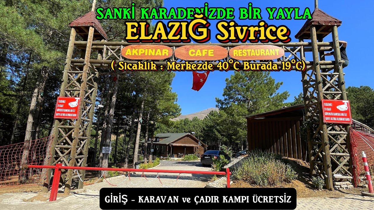 ELAZIĞ'DA SAKLI CENNET - SİVRİCE AKPINAR MESİRE ALANI CAFE RESTORAN GENİŞ TANITIM