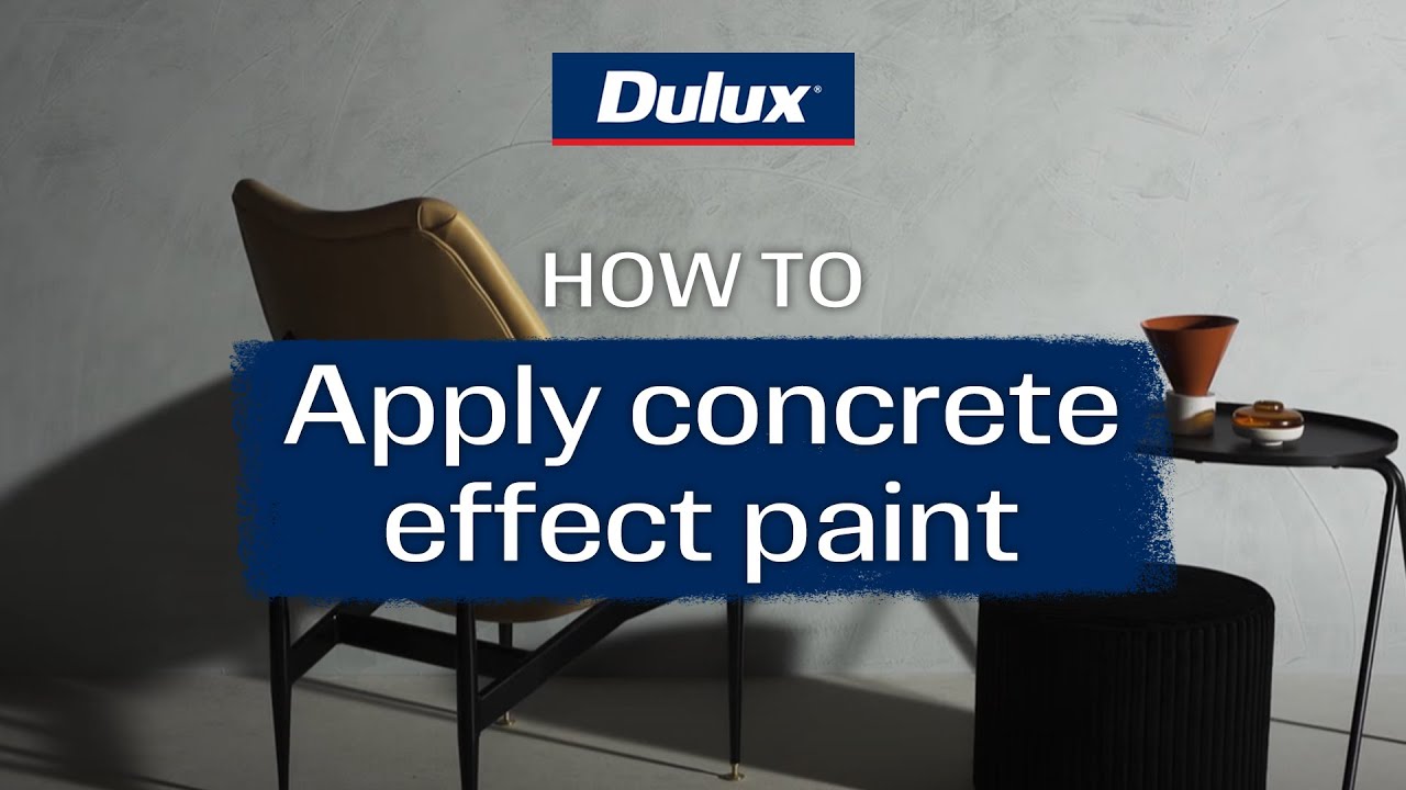 How To Use Dulux Concrete Effect