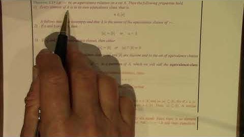 Linear Algebra: 003 Background II: Equivalence relations, partitions, canonical forms and invariants