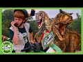 The dinos have escaped help catch them  trex ranch dinosaurs for kids