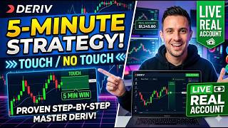 "Insane Deriv Touch No Touch 5 Minute Strategy - Real Account Trading (High Win Rate)"