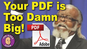 Your PDF is Too Damn Big! Tips for Smaller PDFs