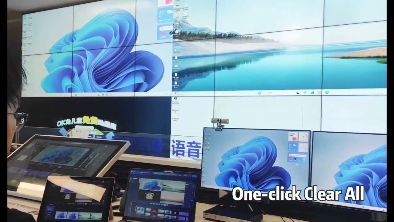 Video Wall Control by PC with DSII Solution