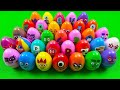 Numberblocks 🏳️🌈 Finding Hidden Alphablocks, Cocomelon Slime & Clay in Mini Eggs Colorful! ASMR