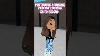 you're a roblox content creator💜
