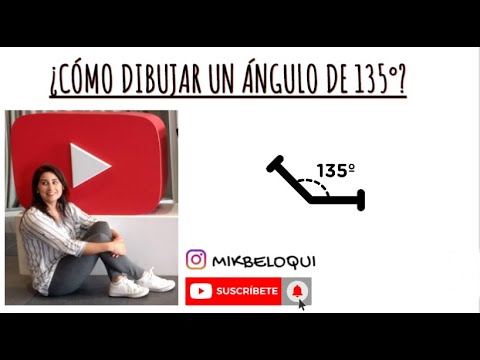 Cómo dibujar un ángulo de 135°. Mica - YouTube