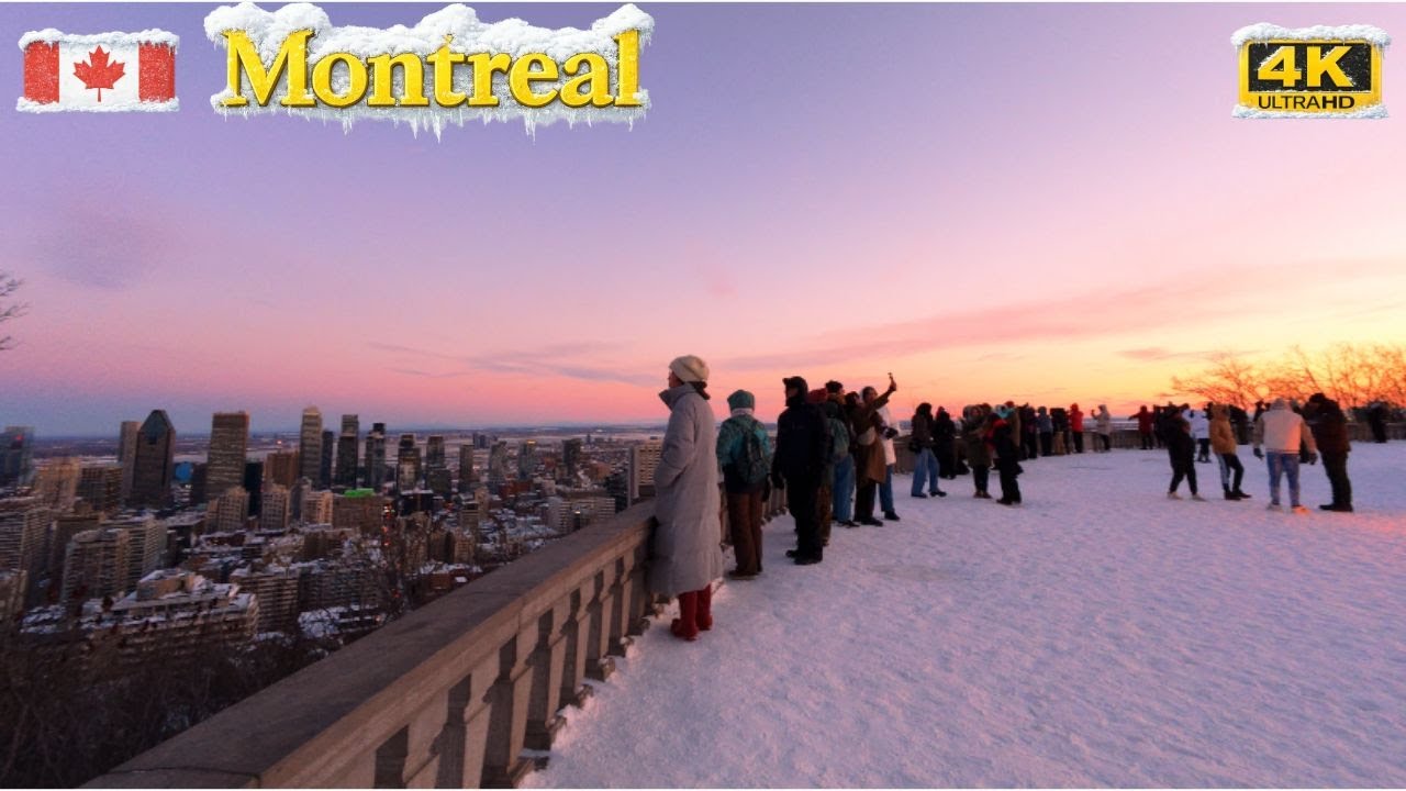 [4K] Walking Through Mount Royal Park on the First Day of 2026 ❄️ | A Must-See Spot in Montreal