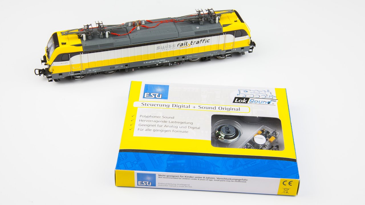 Piko BR 187 / Rem 487 Sound Einbau / Umbau mit ESU LokSound Decoder