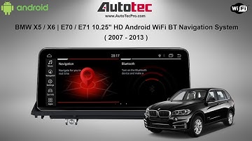 AutoTecPro BMW X5 X6 E70 E71 (2007-2013) 10.25" Android Screen Navigation CarPlay Android Auto WIFI