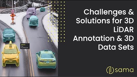 Challenges and Solutions for 3D LiDAR Annotation & 3D Data Sets