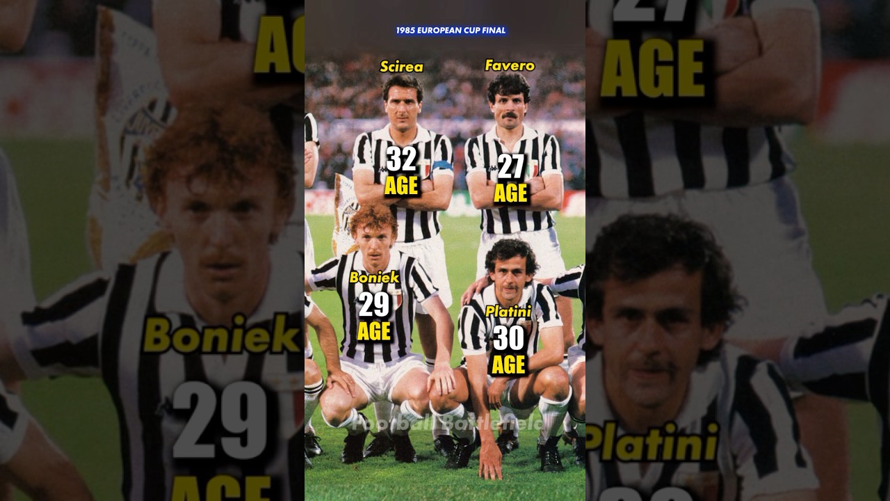 Juventus squad vs Liverpool Final European Champion Club’s Cup 1985🔥How old was it🤔