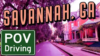 Savannah GA Historic Squares | POV Driving