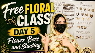 Free floral class || day 5 flower base design || basic to pro course