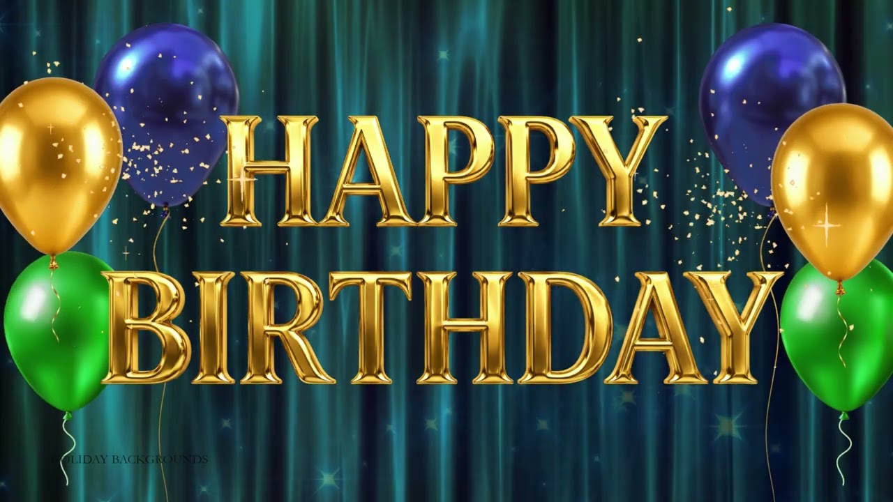 HAPPY BIRTHDAY TV WALLPAPER | Birthday Background With Balloons