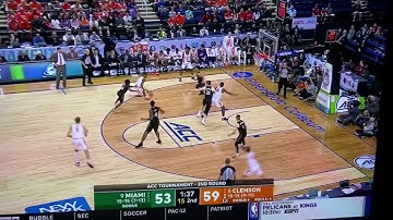 Man Play vs Switching Defense- Clemson Top of the Key - Triangle Set