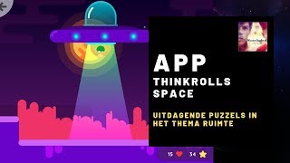 Thinkrolls Space - Uitdagende puzzels voor kinderen in thema ruimte screenshot 1