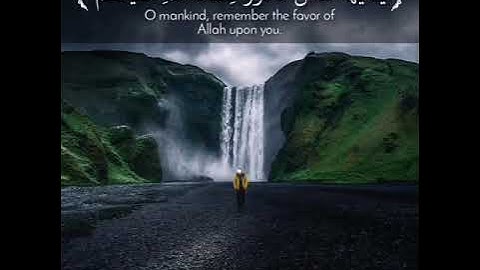 يَا أَيُّهَا النَّاسُ اذْكُرُوا نِعْمَتَ اللَّهِ عَلَيْكُمْ - سورة فاطر