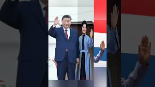 Xi Jinping, Peng Liyuan &amp; Vladimir Putin—one frame, global power meets elegance 🌍✨ #WorldLeaders