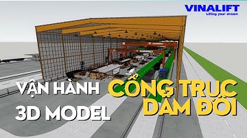 DOUBLE GIRDER GANTRY CRANE OPERATION | 3D MODEL