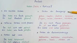 Deutsch A1. Das Perfekt. #deutsch #german