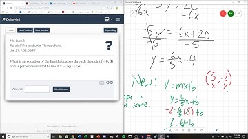Parallel and Perpendicular Lines Through a Point Feat  DeltaMath