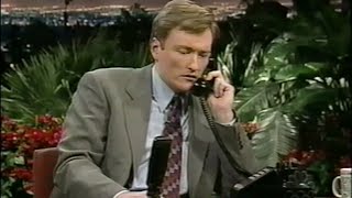Johnny Carson calls Conan O&#39;Brien - 11/11/99