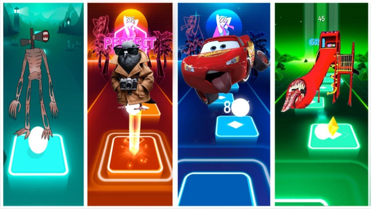 Siren Head 🆚 Spijuniro Golubiro 🆚 Lighting McQueen 🆚 Extra Slide / Who is Best?