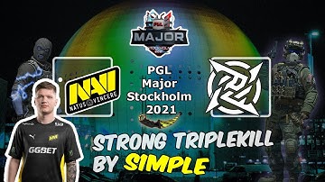 Жесткий ТриплКилл от S1mple на Оверпассе, NAVI vs NIP, PGL Major Stockholm 2021
