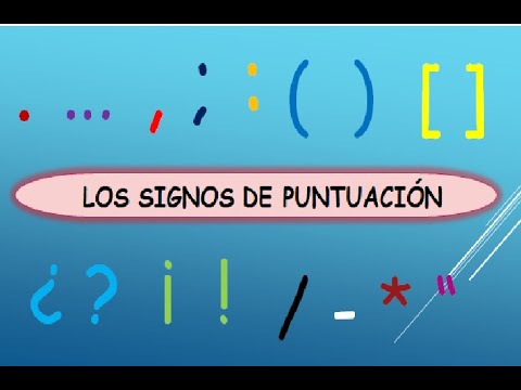 Video: Signos De Puntuación Para La Conjunción 