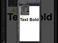 Photoshop how to make text bold #photoshop #photoshoptutorial #graphicdesign