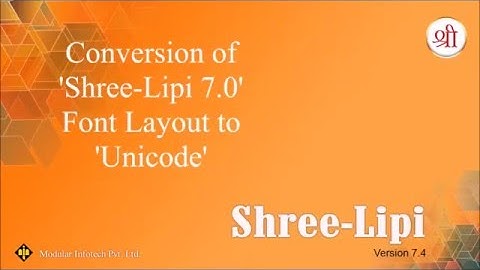 Conversion - SL7 to Unicode (Devnagari)