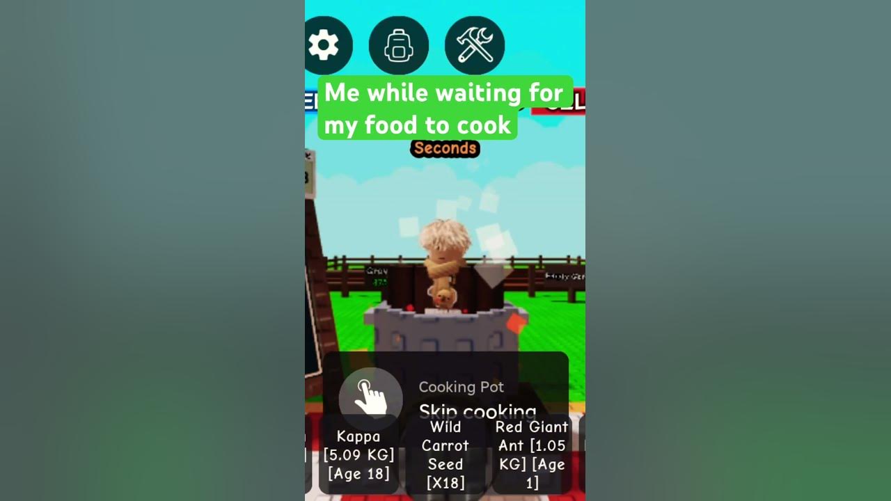Me waiting for my food to cook #funny #newyoutuber #roblox #capybara #growagarden #funny