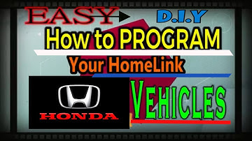 SYNC Honda Garage Door Opener HomeLink | Easiest Steps