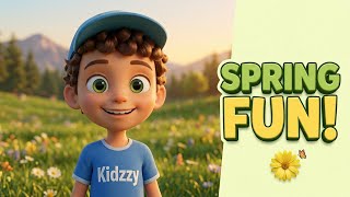 Hello Spring! 🌼 Kids Song for Children | Fun Educational Spring Song with Kidzzy & Friends