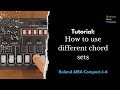 AIRA Compact J6 Tutorial: Using different chord sets