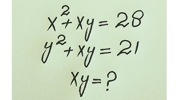 Japanese l can you solve this?? l olympiad Math Algebric problem l xy?