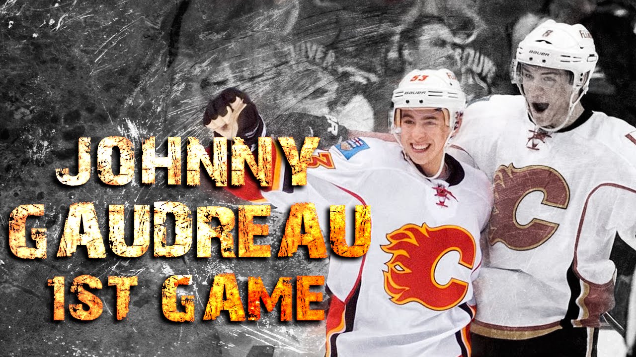 Johnny Gaudreau - 1st NHL Game - YouTube