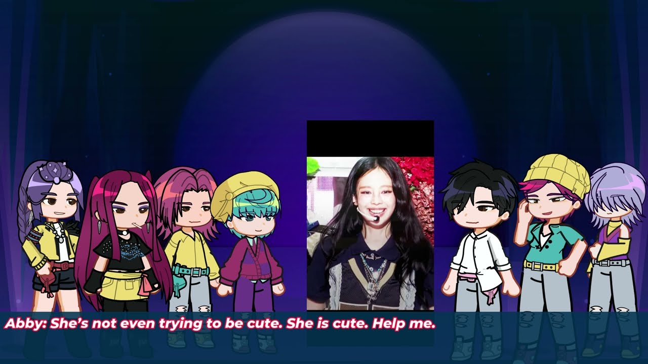 KDH || K-pop Demon Hunters React To Zoey As JENNIE // gacha reaction // gl2